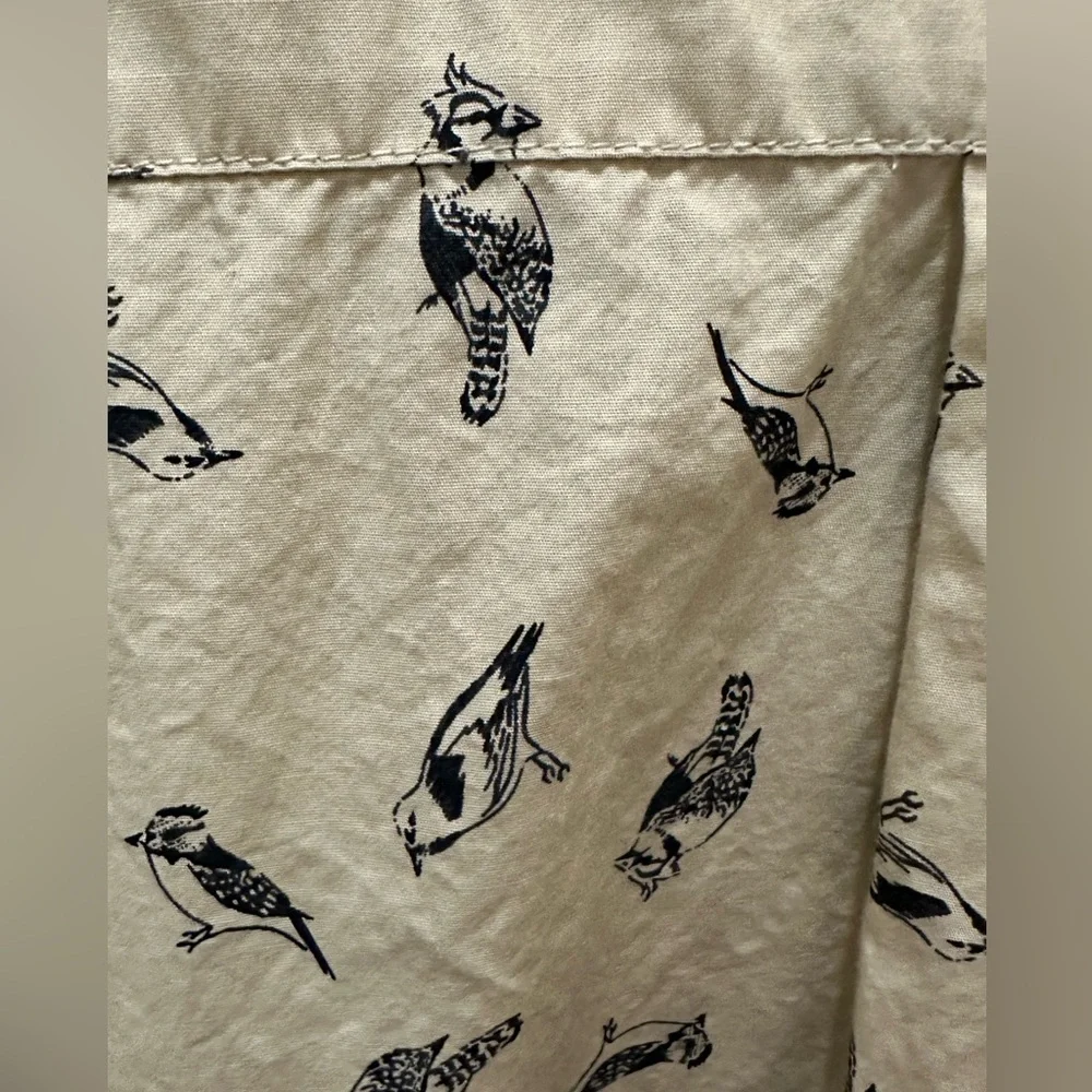 The North Face Men's Baytrail Button Down Shirt- XL Bird Watcher print